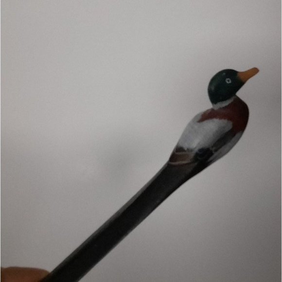 DAKIN & CO 1986 San Francisco Letter Opener Wood Carved Duck Handpainted - Picture 3 of 10